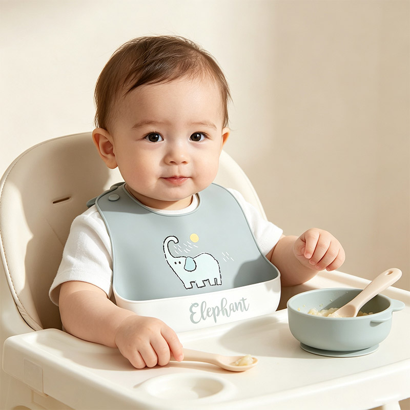 Baby Food Year Old - Babadores de silicone para alimentação de