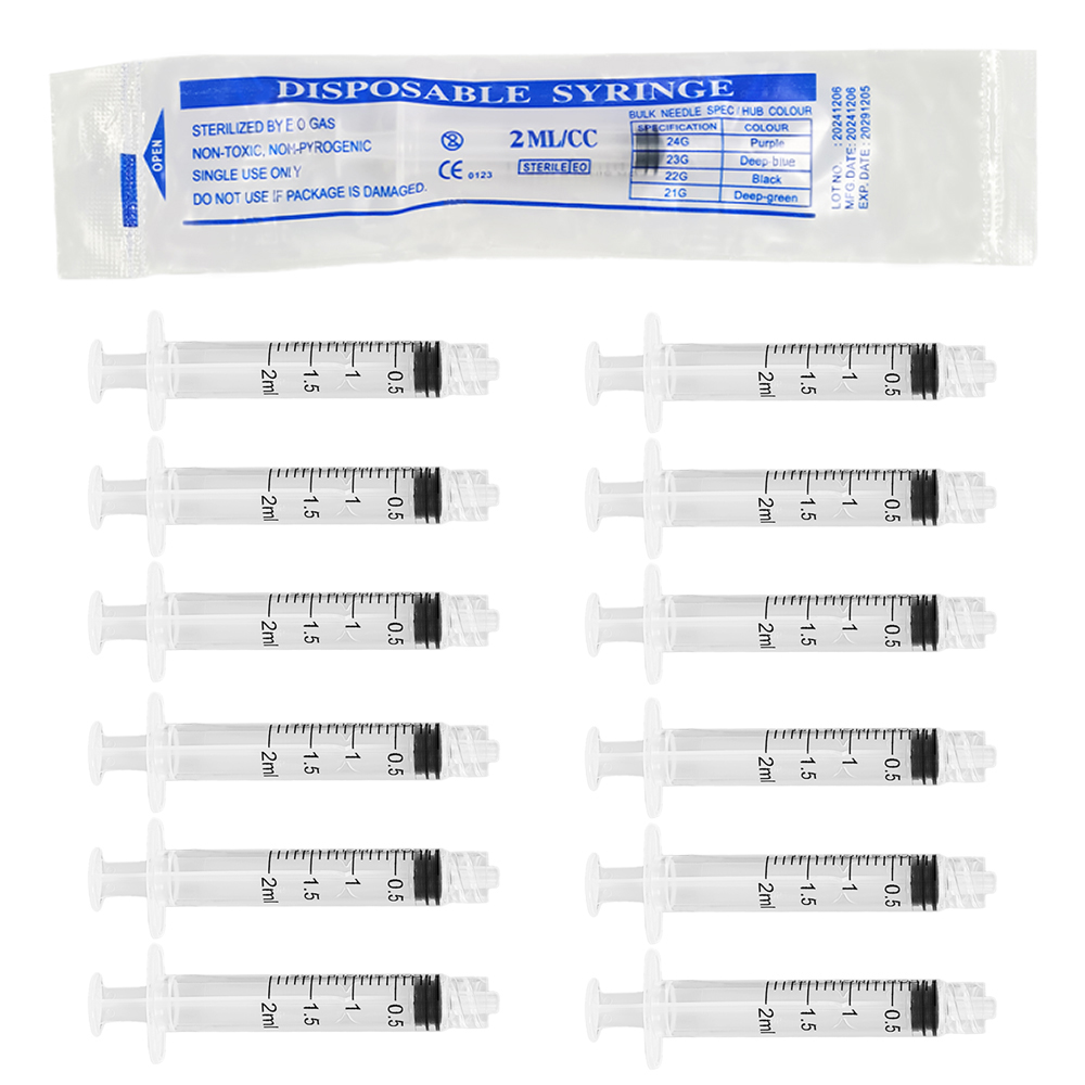 Baby Food Allergy Rash - Seringa luer lock de 2ml, 100