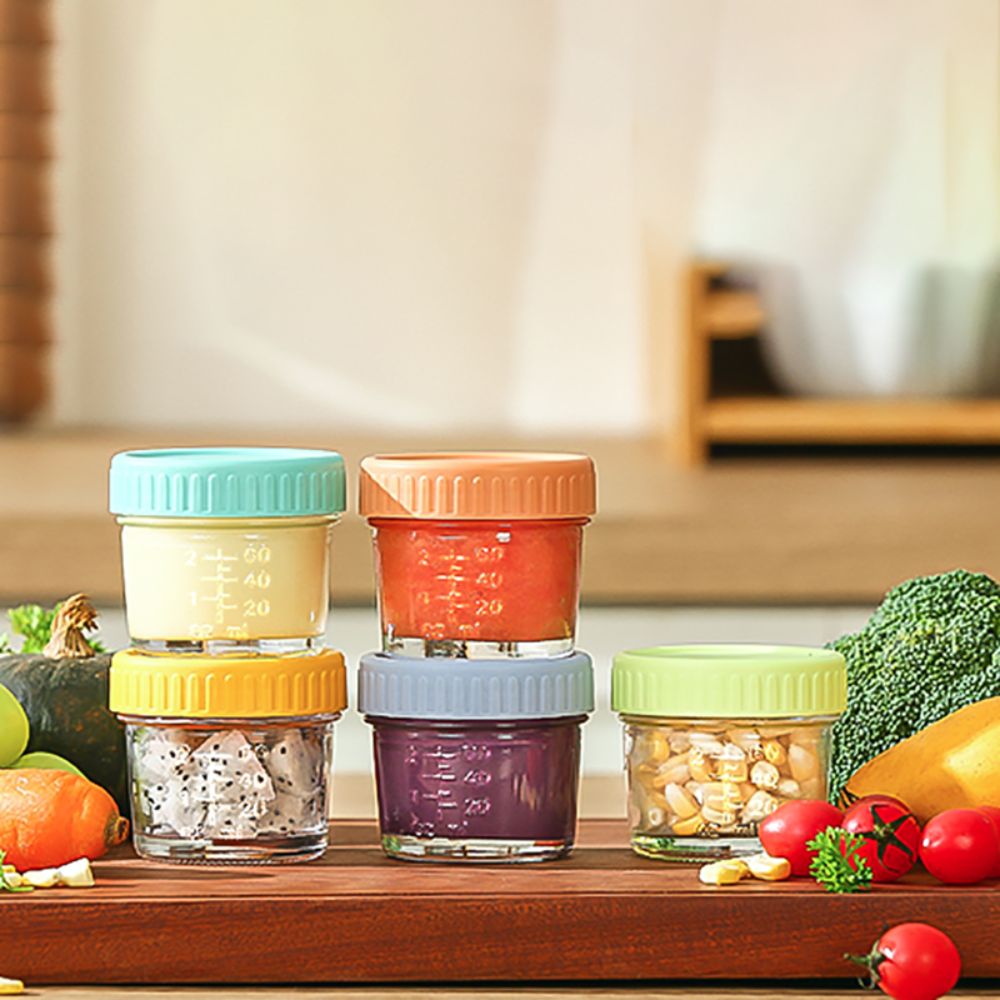 Baby Food Glass Jar - Frasco de vidro para comida de