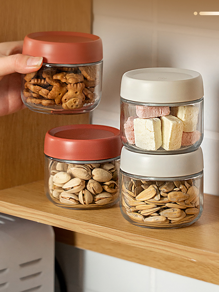 Baby Food Glass Jar - 280ml vidro selado frasco doces nozes