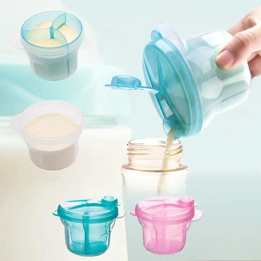 Baby Food Glass Jar - Dispensador de fórmula portátil de 3