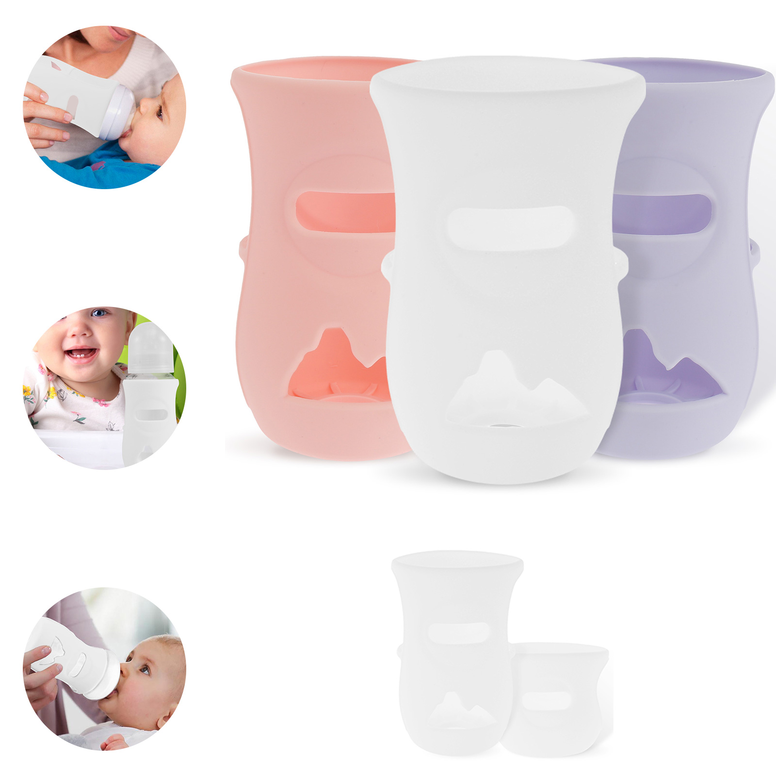 Baby Food Pouches - Mangas de silicone capa de garrafa