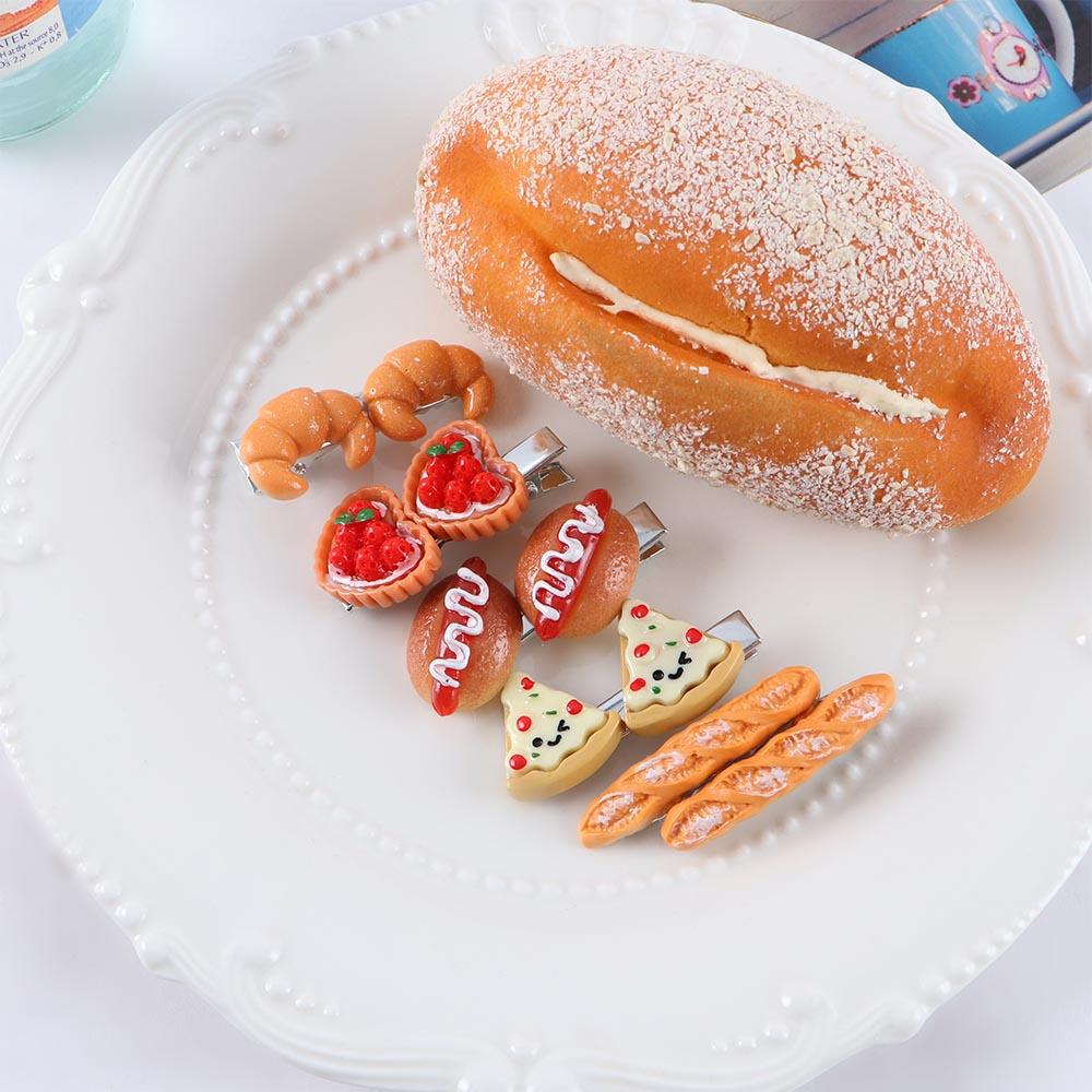 Baby Food Egg - Bonito geométrico simulado comida croissant ovo