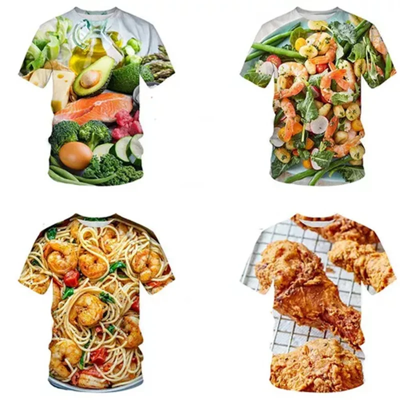 Baby Food With Chicken - Camiseta masculina com estampa gráfica de