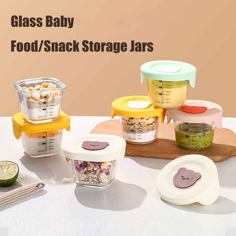 Baby Food Glass Jar - Frascos de vidro para armazenamento de