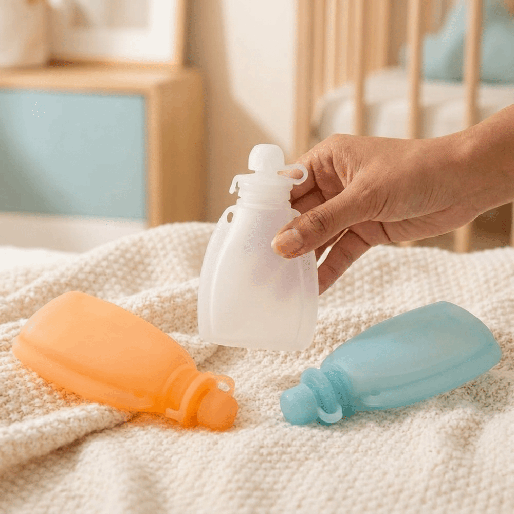 Baby Food Pouches - Saco de Comida para Bebês Sem