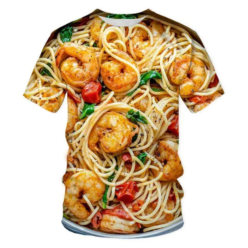Camiseta gráfica de macarrão d - Baby Food With Chicken avaliação e preço
