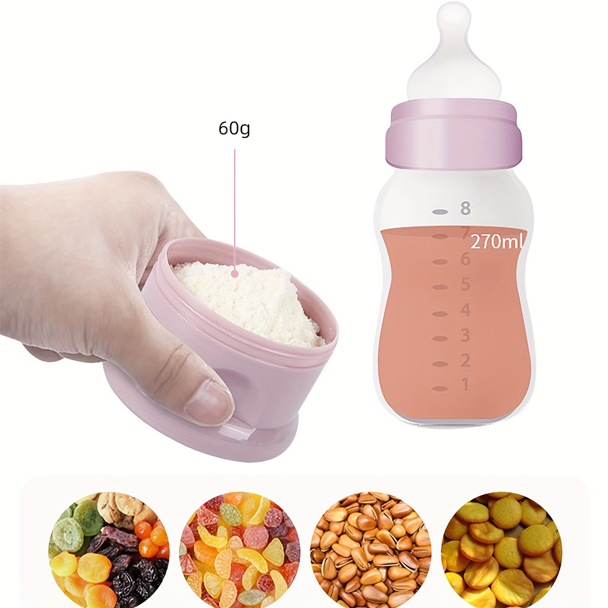 Recipiente de leite em pó para - Baby Food Glass Jar avaliação e preço