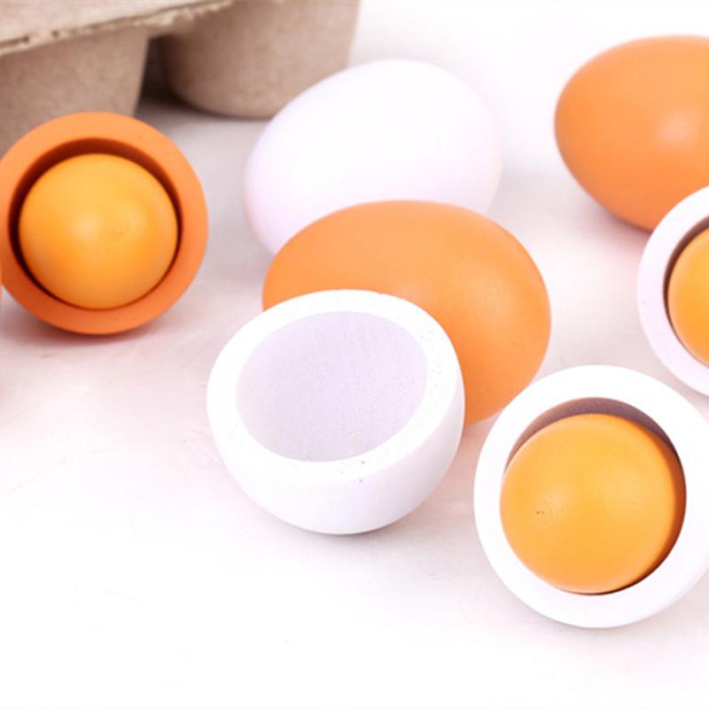 6 pçs cozinha de madeira ovos  - Baby Food Egg avaliação e preço