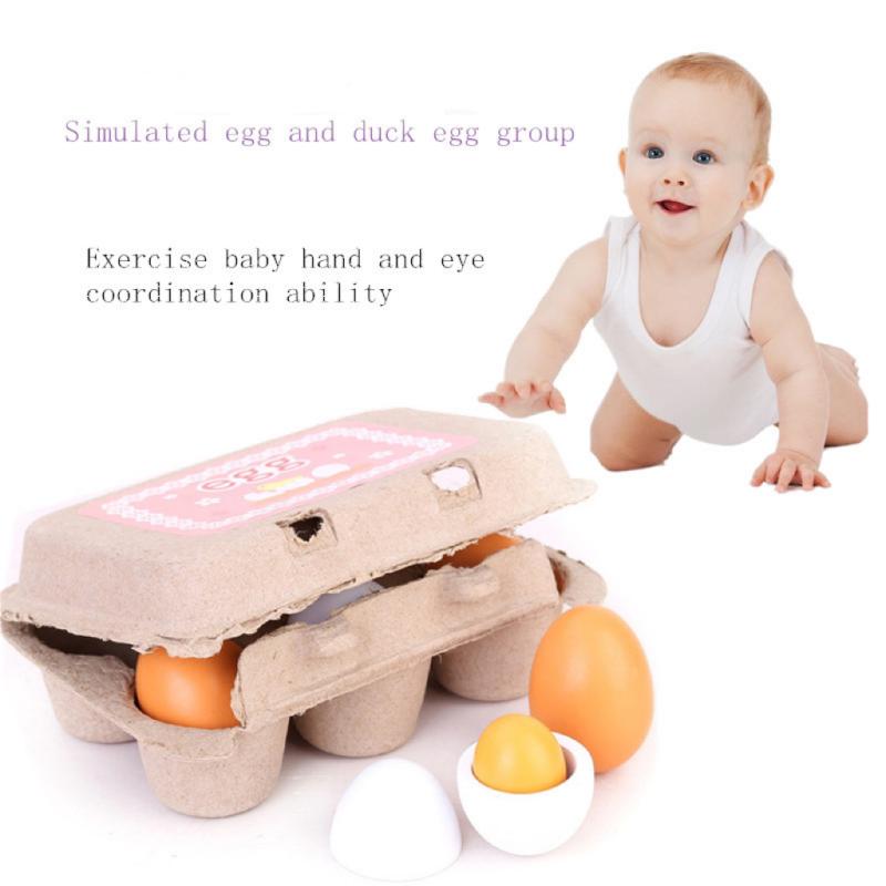 6 pçs cozinha de madeira ovos  - Baby Food Egg avaliação e preço