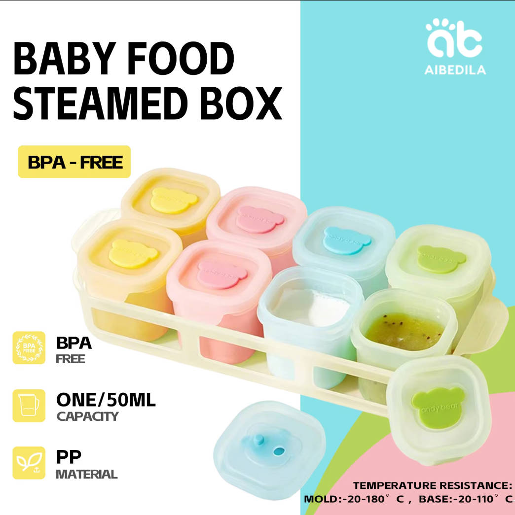 AIBEDILA Bandeja de Silicone p - Baby Food Glass Jar avaliação e preço
