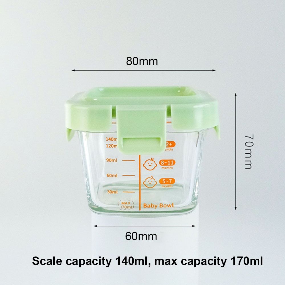 Novo 170ml caixa de armazename - Baby Food Glass Jar avaliação e preço
