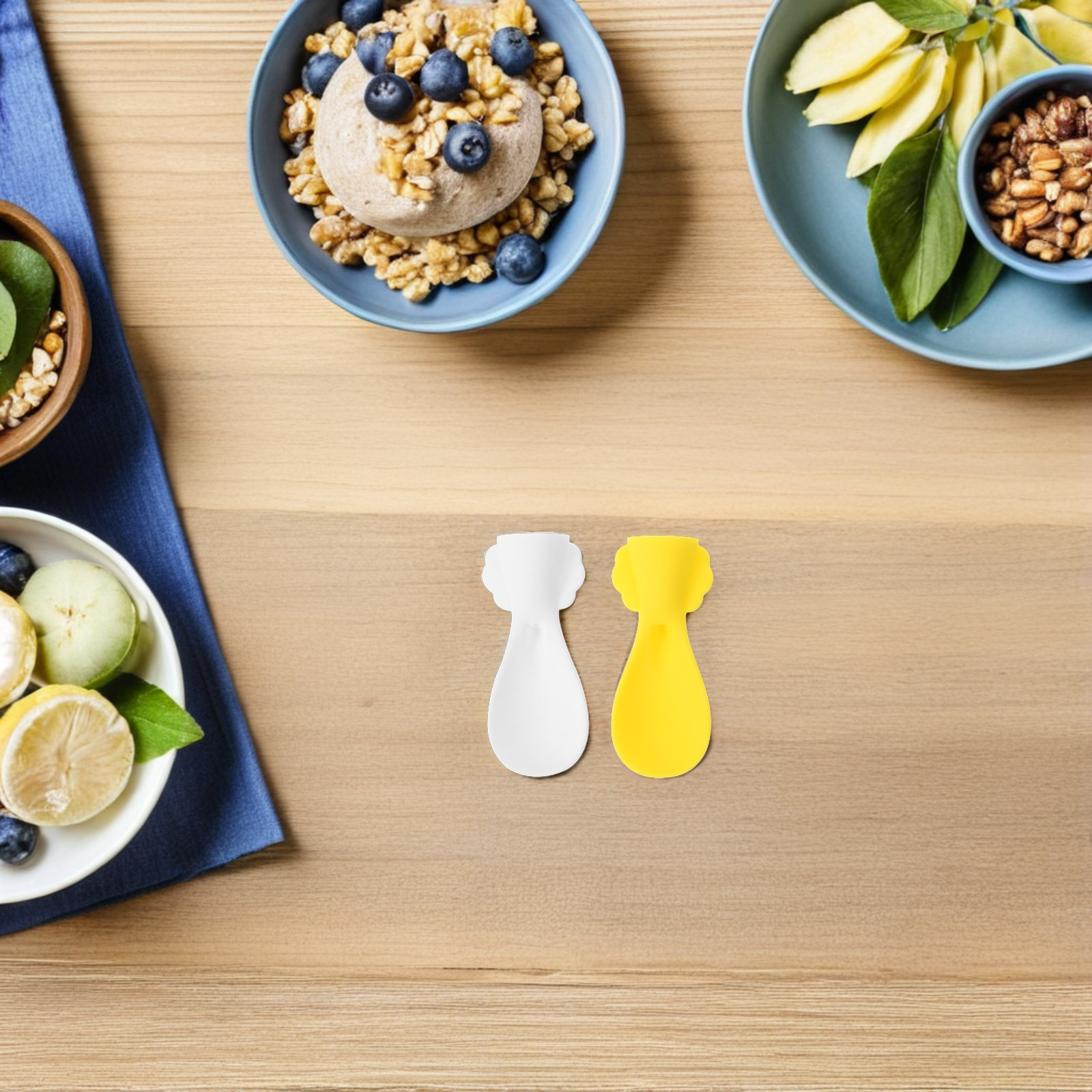 4 Peças de Colheres de Silicon - Baby Food Pouches avaliação e preço