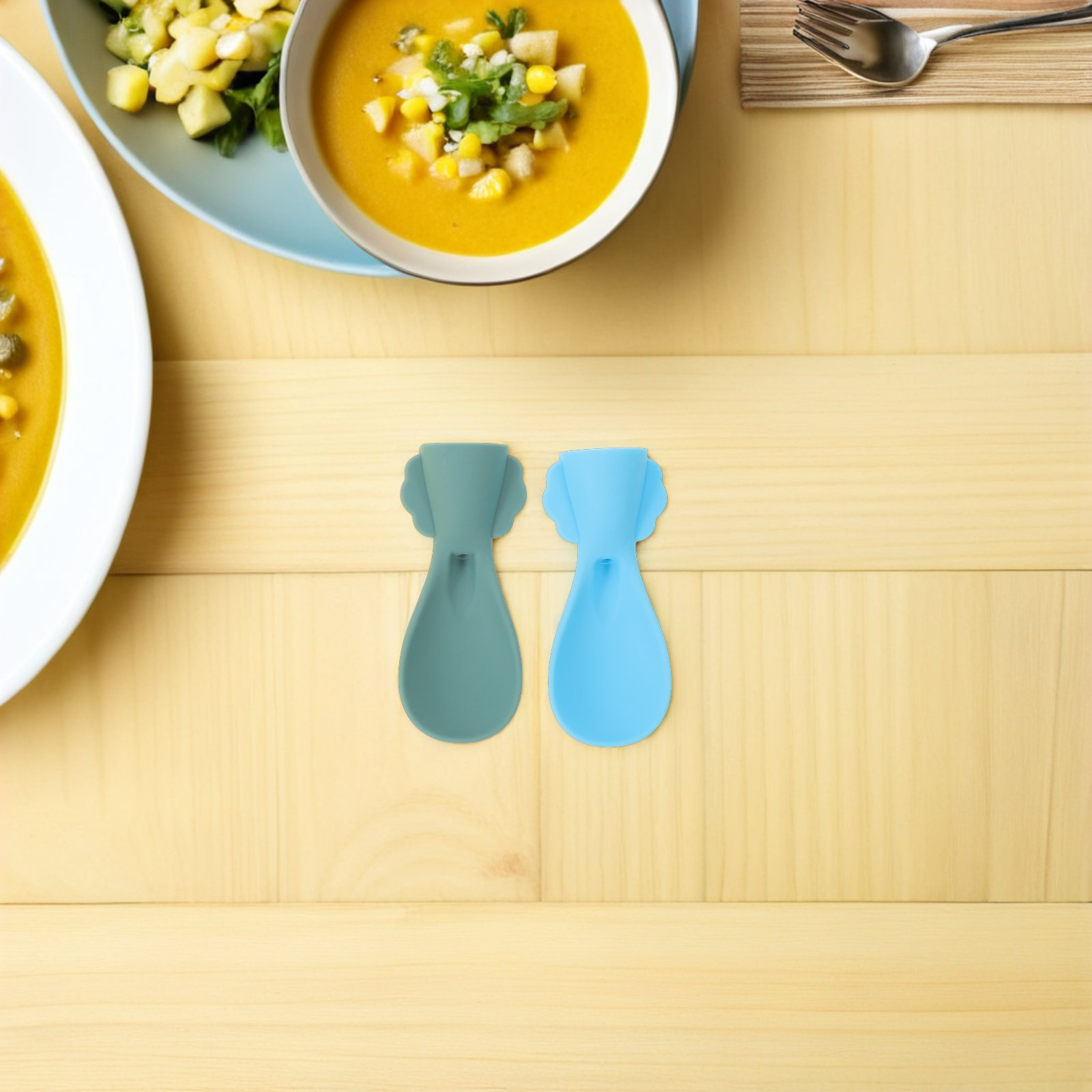 4 Peças de Colheres de Silicon - Baby Food Pouches avaliação e preço