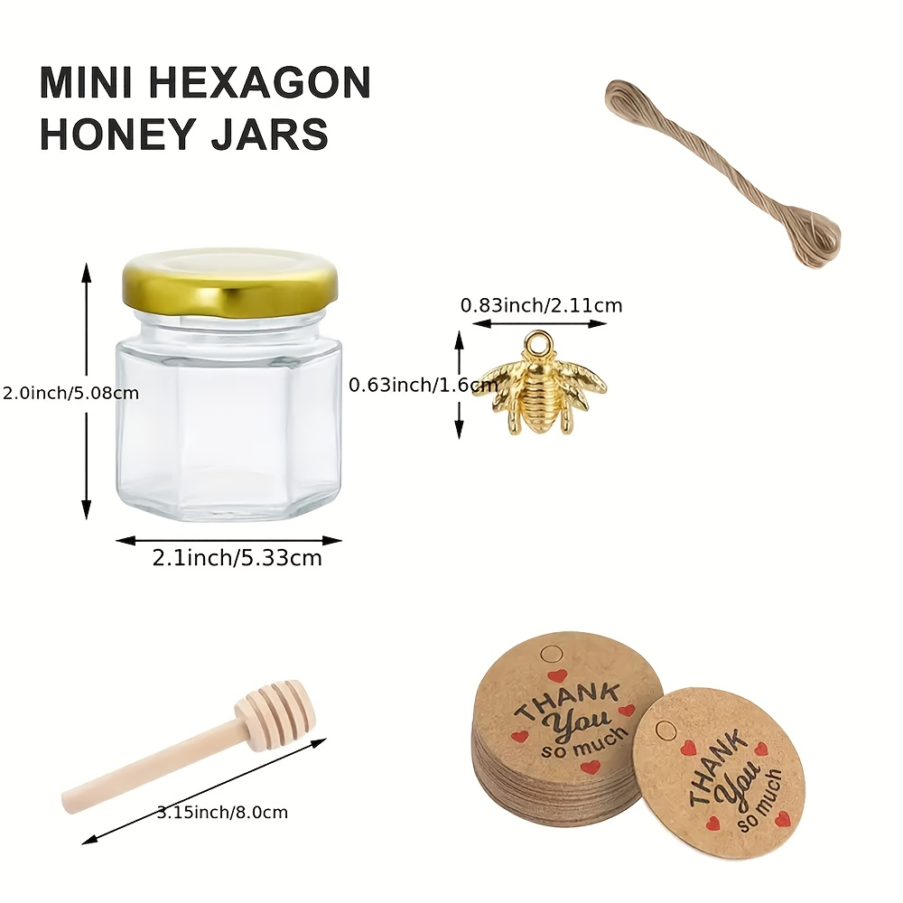 Frascos de Mel Mini Hexagonais - Baby Food Glass Jar avaliação e preço